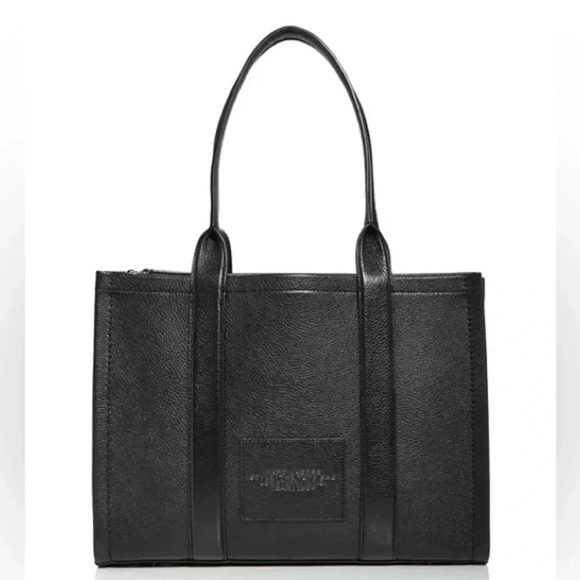 MARC JACOBS The Work Tote Bag Genuine Full Grain Leather Laptop Pocket Dust Bag - Picture 1 of 12